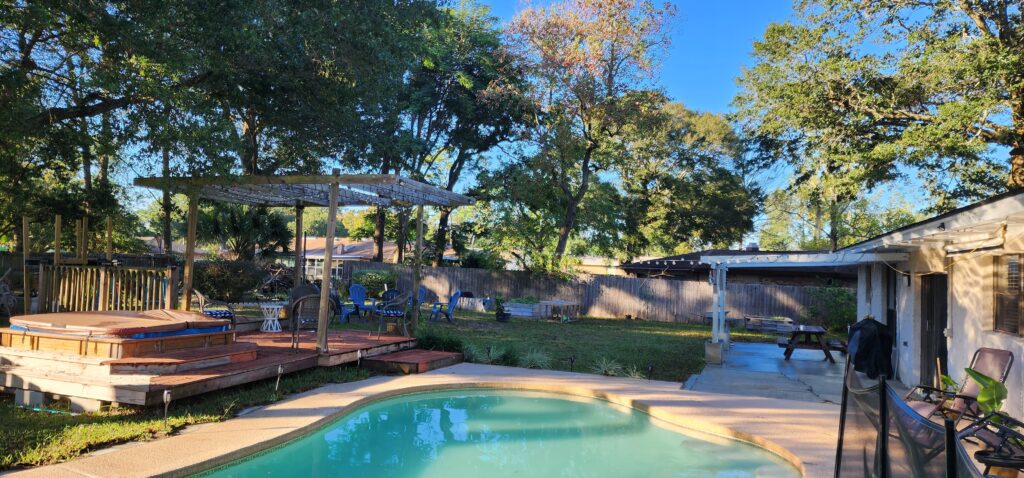 Fairways Forest House 32277 For Sale - Pool Across Fenced Back Yard